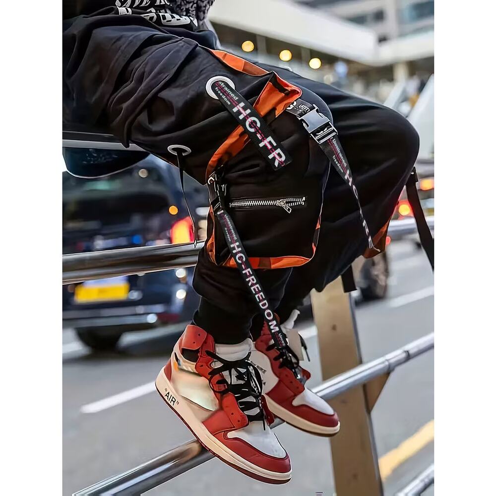 Men Techwear Jogger Skater Pants Streetwear Cargo Trousers S, M, L, XL, 2XL, 3XL - Picture 3 of 4